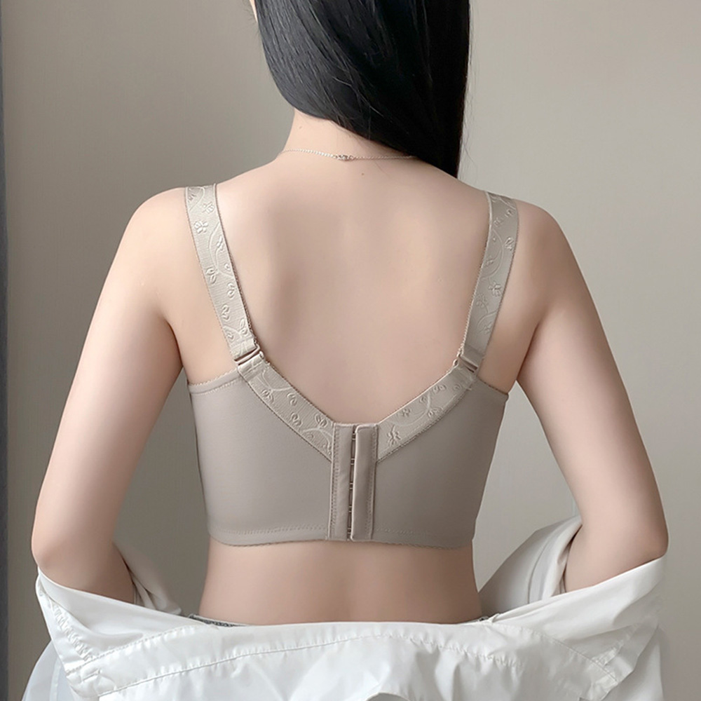 처진가슴브라 큰컵 큰가슴 홑겹 노와이어 자세 교정 부유방 편한브라렛 미니마이저 이미지 8
