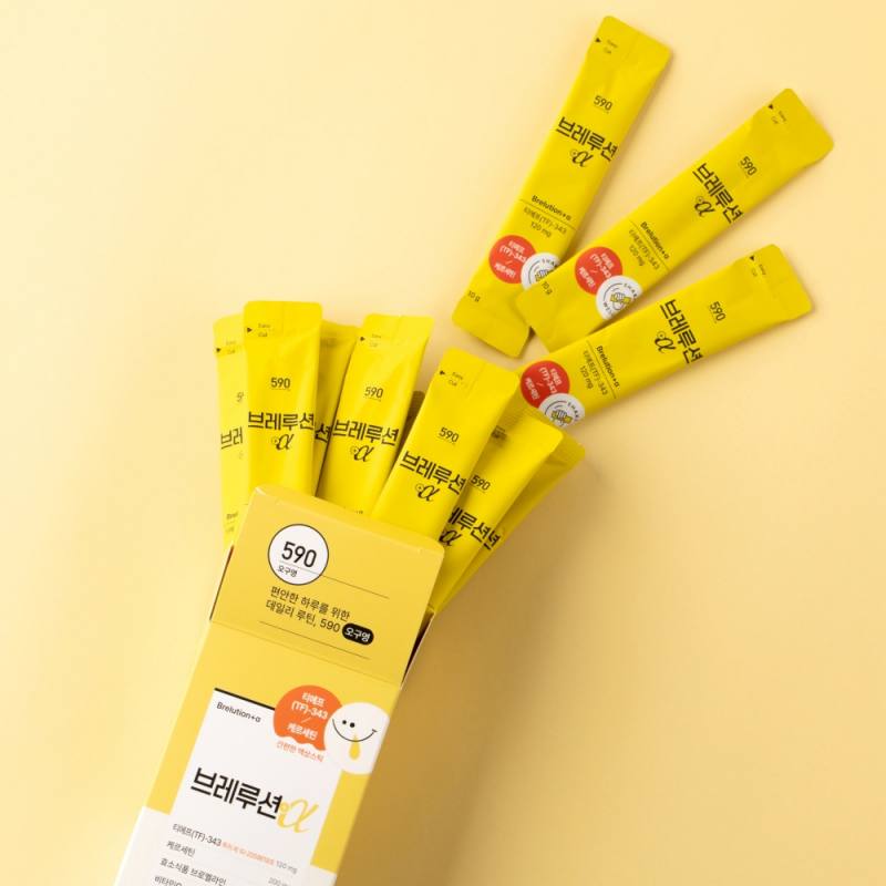 브레루션 액상 퀘르세틴 브로멜라인 TF343 삼백초 배농축액 3상자 45포 이미지 4