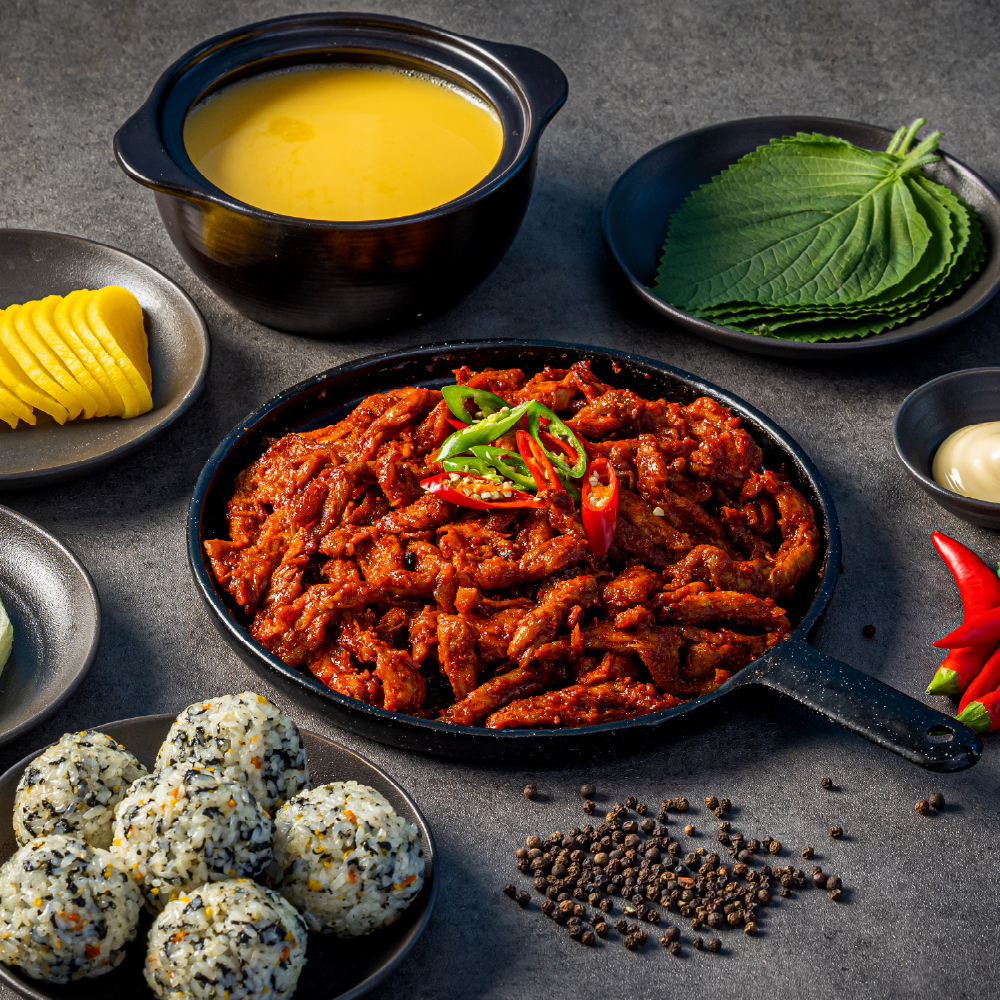 야식플렉스 숯불 직화 매운 불 닭목살 200g 캠핑음식 밀키트 술안주 간편식 - 상세 이미지 2