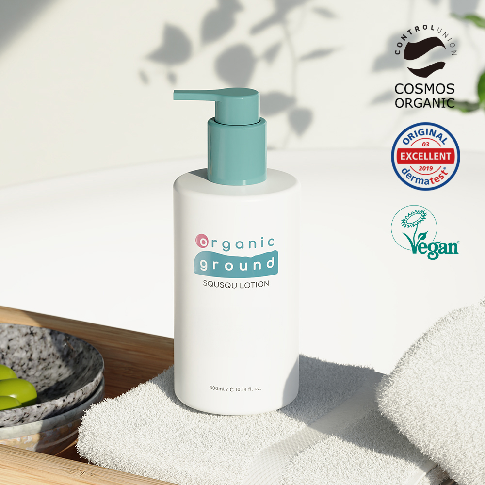 오가닉그라운드 유기농 아기로션 300ml 신생아 보습 베이비 로션 세라마이드 피부장벽강화 이미지 3