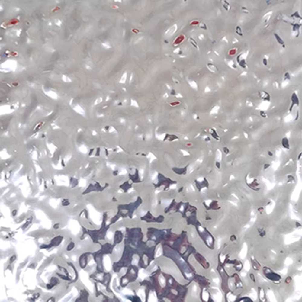 웨이브판넬 물결무늬 패널 스텐 미러 금속 배경 전시 125x500cm 실버 - 상세 이미지 2