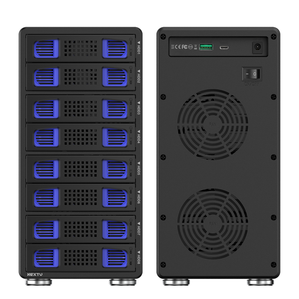 넥스트유 8베이 USB 3.2 Gen2 10G 데이터 스토리지 HDD SDD 하디온 S2 - 상세 이미지 4