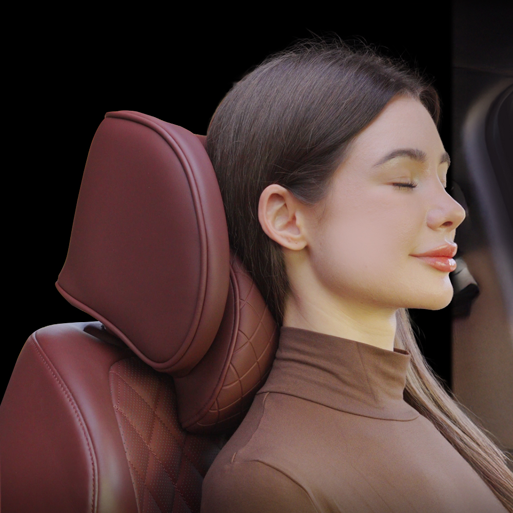 아임반 SP누빔 2세대 헤드레스트 차량용 목쿠션 자동차 목베개 헤드쿠션 1열 1P 모노블랙