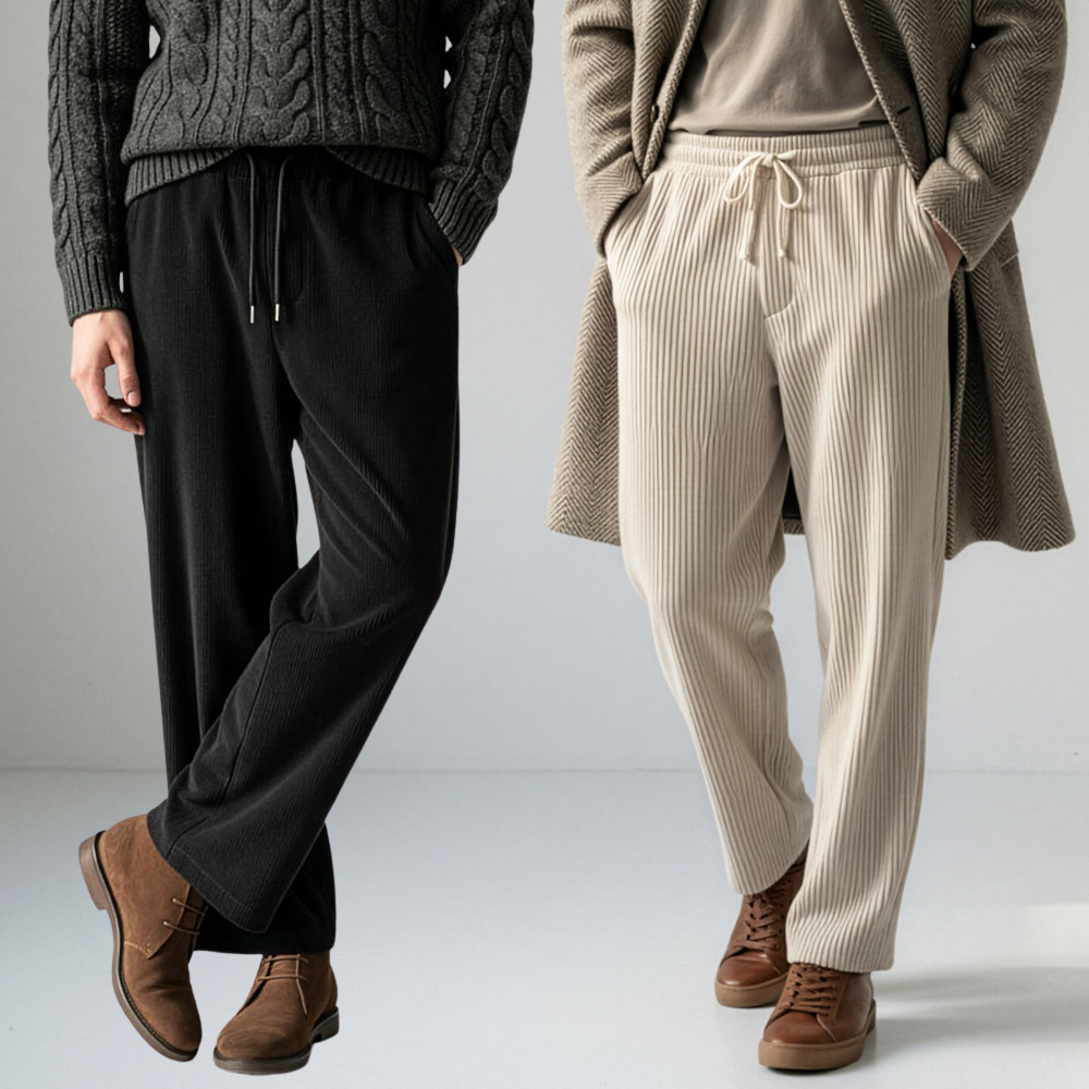 남자 골덴바지 코듀로이팬츠 겨울 기모 카고 스판 밴딩 빅사이즈 제품 이미지
