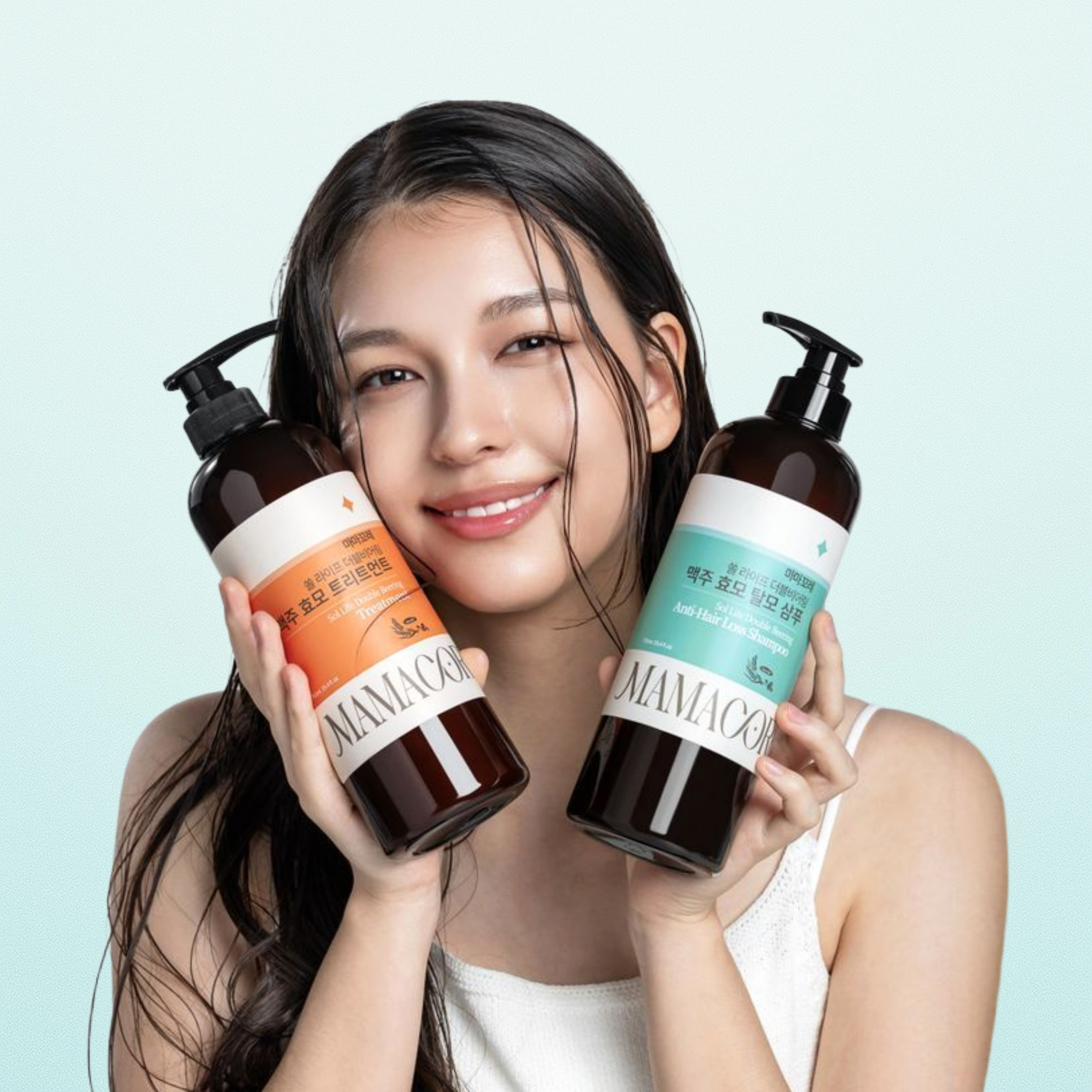마마꼬레 쏠 라이프 더블 비어링 맥주 효모(샴푸&트리트먼트) 750ml+750ml 기획세트 - 상품 이미지