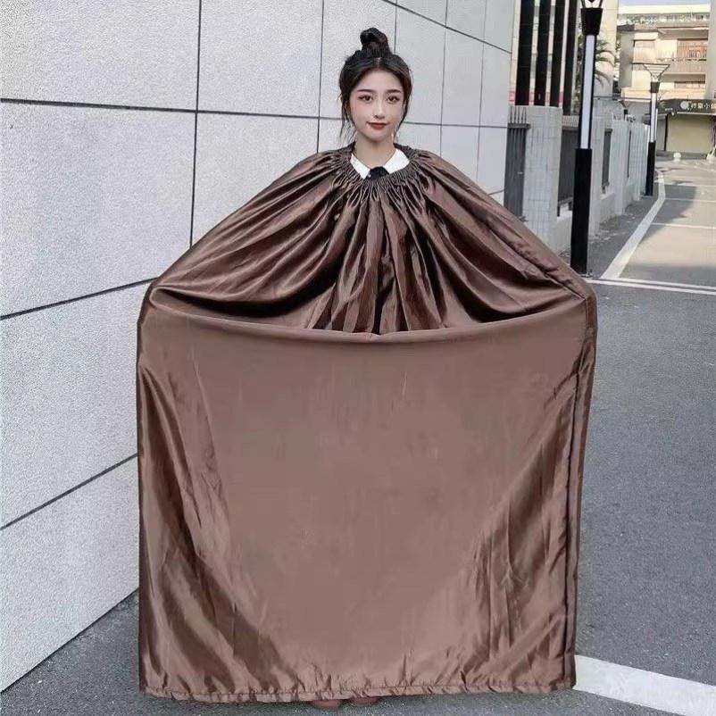 반신욕 가운 목욕 전신커버 땀복 족욕복 좌훈 가정용 커피 컬러 120cm - 상품 이미지