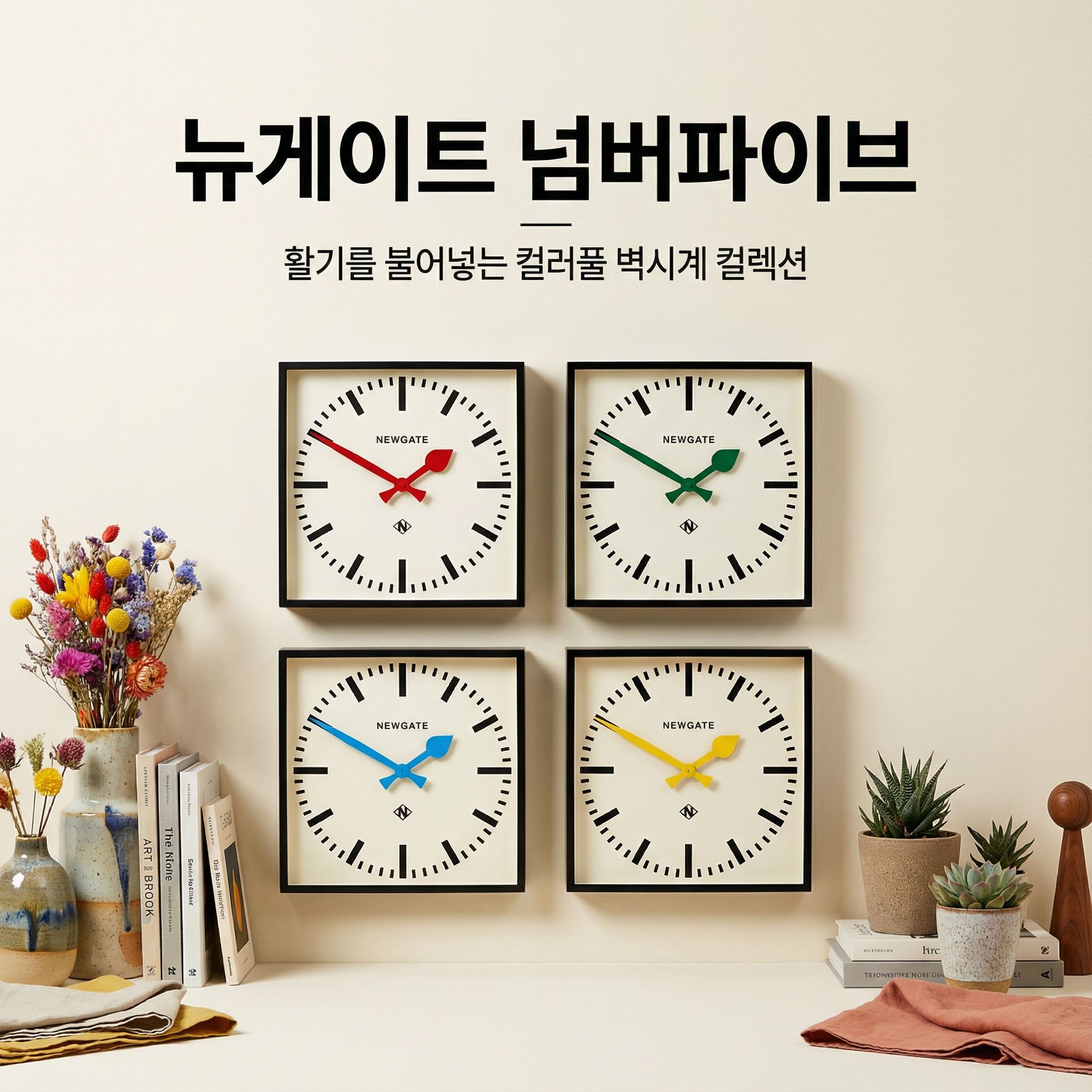 뉴게이트 넘버파이브 인테리어 벽시계 - 상세 이미지 3