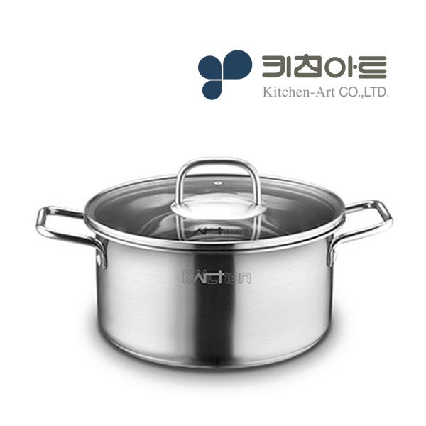 키친아트 인덕션 냄비 양수냄비 3중바닥 ALLDAY 22cm - 상품 이미지