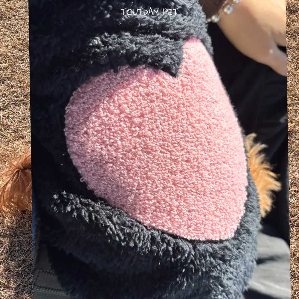 뚜담펫 강아지 후리스 수면조끼 고양이 뽀글이 겨울조끼 히트텍 이미지 6