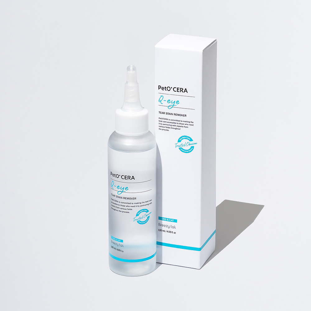 [고양이의 날] 페토세라 강아지 고양이 저자극 눈가 세정제 큐아이 120ml, 1개 - 상세 이미지 2