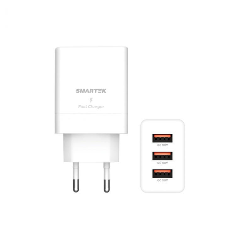 스마텍 SMARTEC USB A 3포트 충전기 - 상품 이미지