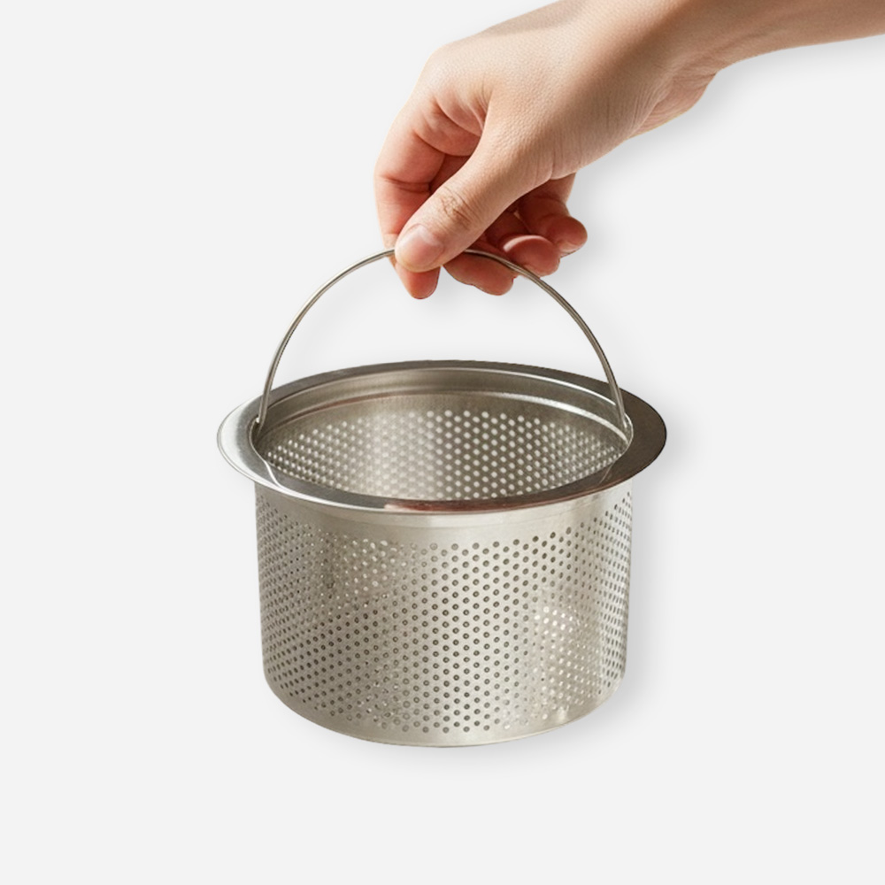 스텐 싱크대 거름망 배수구 음식물 거름통 2개 세트