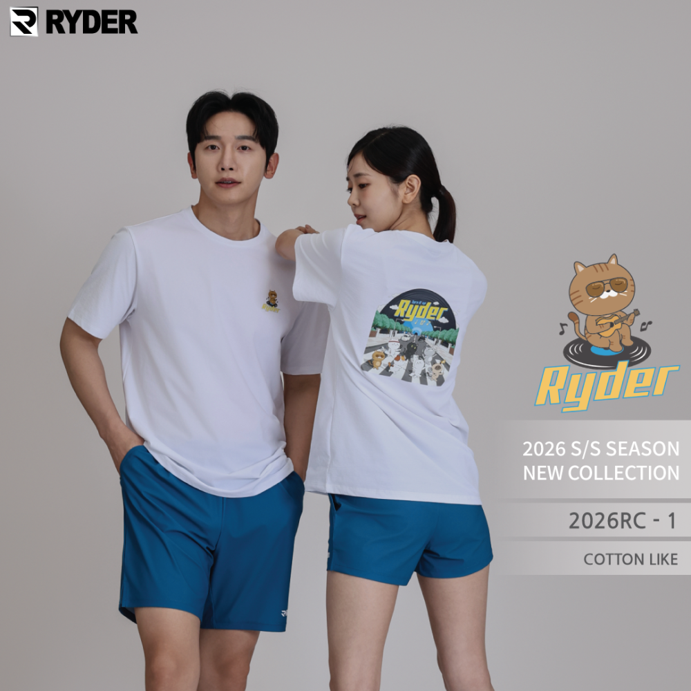 라이더 2026RC-1 코튼라이크 공용 반팔티 배드민턴 피클볼 탁구 스포츠웨어 - 상세 이미지 3