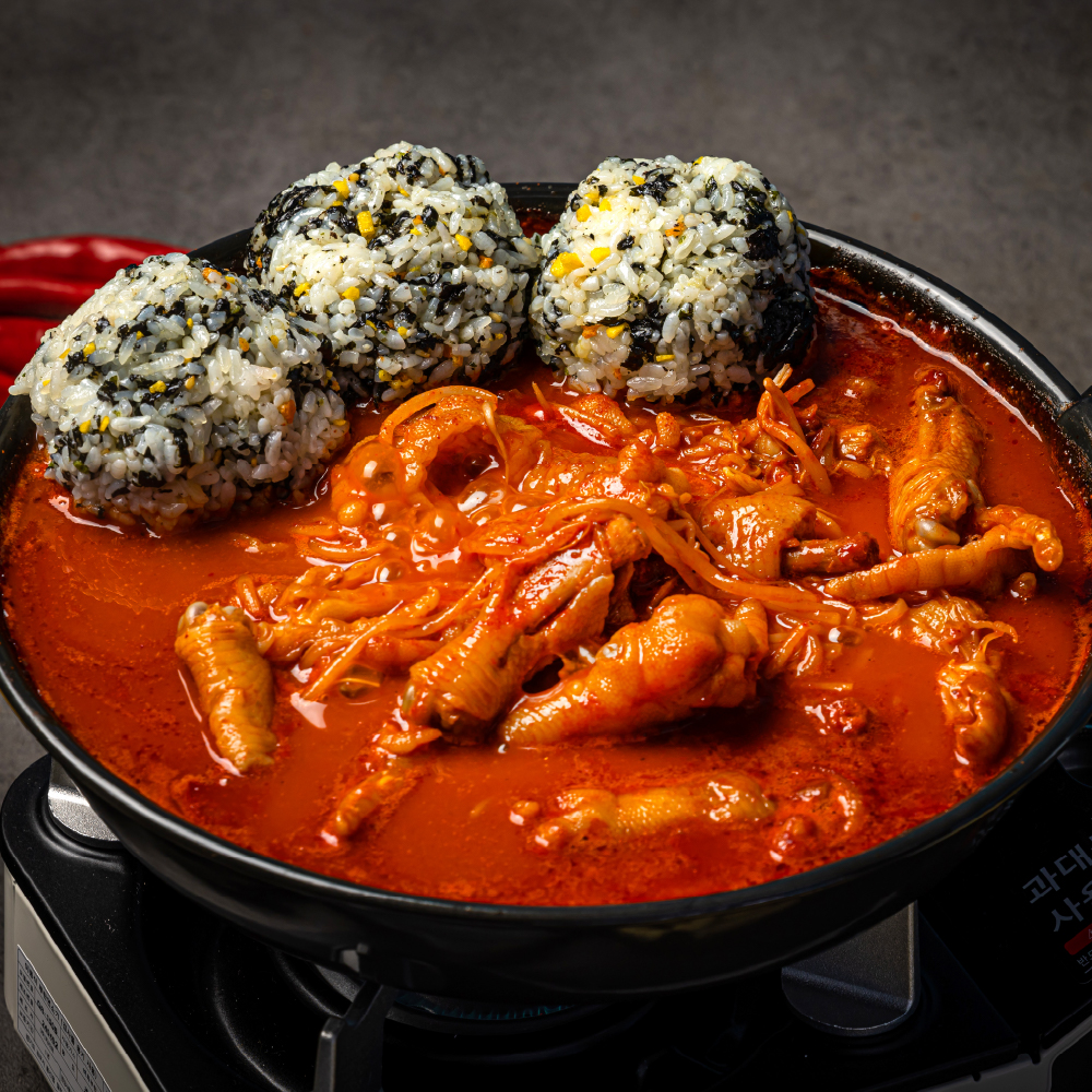 야식플렉스 매운 국물닭발 무뼈닭발 튤립닭발 캠핑음식 밀키트 술안주 1.2kg - 상세 이미지 4