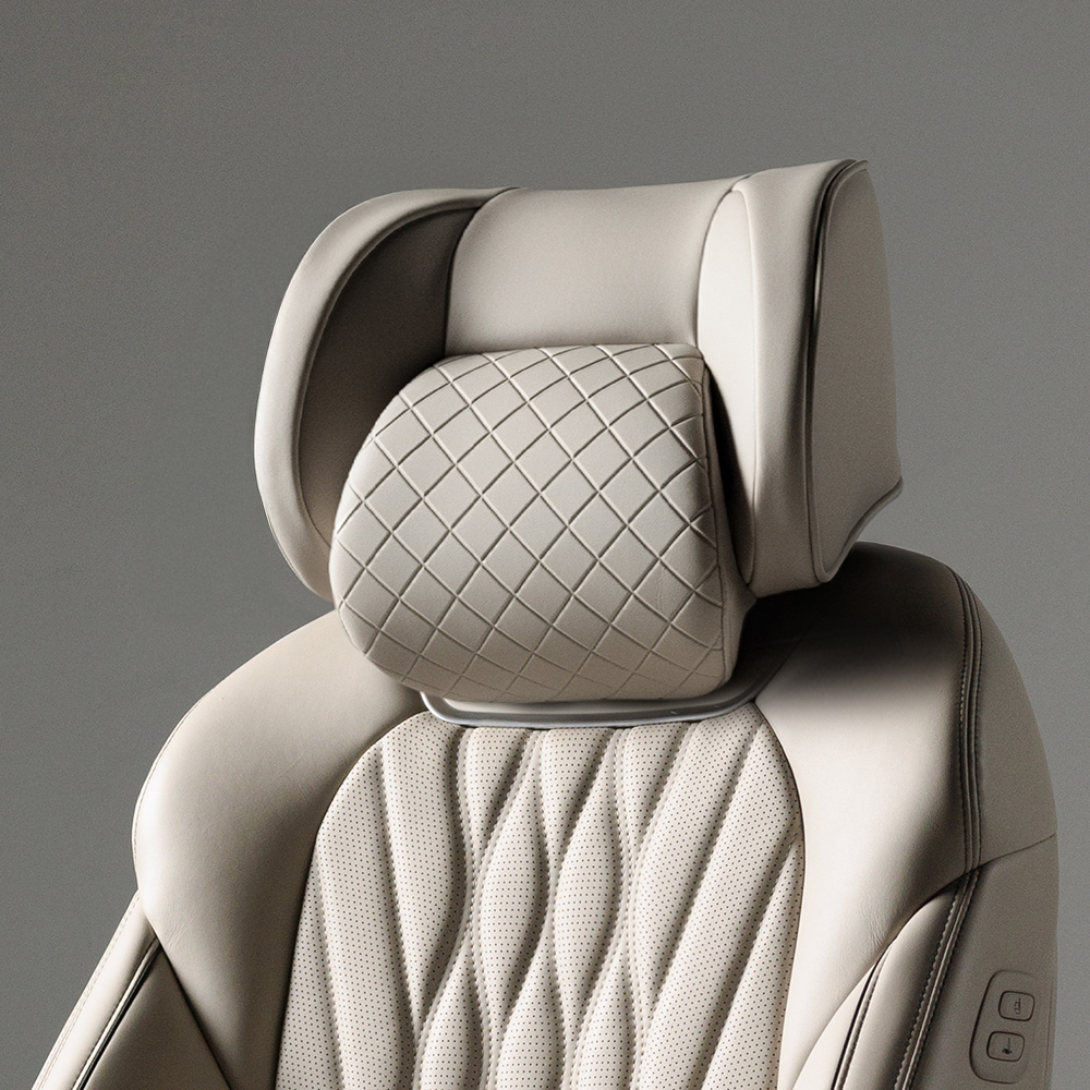 아임반 SP누빔 2세대 헤드레스트 차량용 목쿠션 자동차 목베개 헤드쿠션 1열 1P 모노블랙