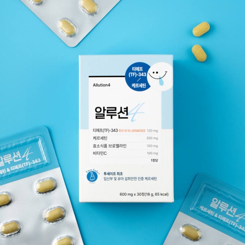 [오구영] TF343 퀘르세틴 브로멜라인 삼백초추출물 정제형, 알루션 30정, 1개 - 상세 이미지 3