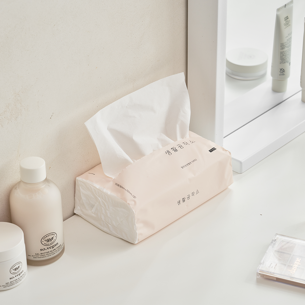 생활공작소 뽑아쓰는 팝업티슈 미용티슈 각티슈 150매 9팩