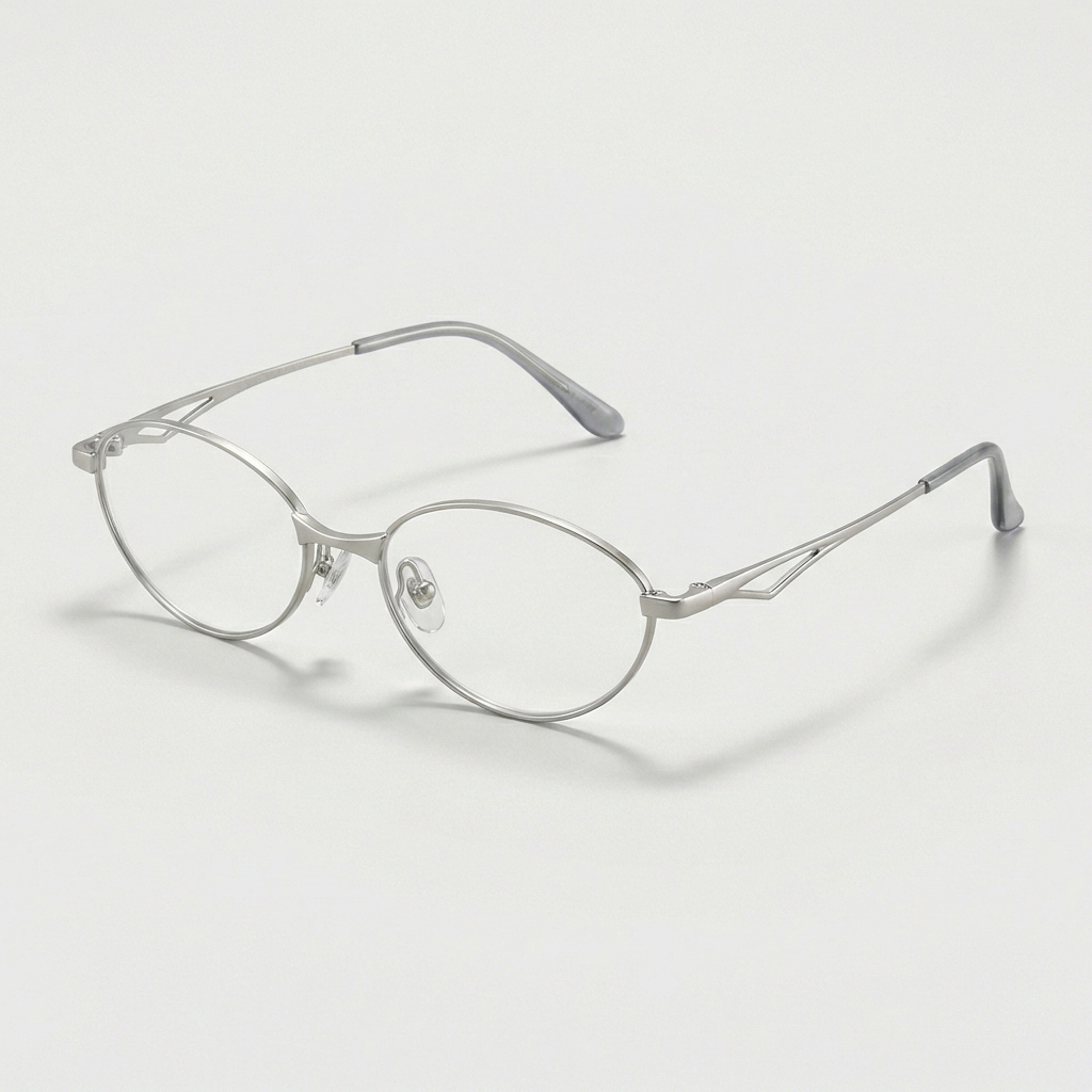 투디터 긱시크 안경 블루라이트차단 타원형 메탈 금테 은테 패션 가벼운 제품 이미지