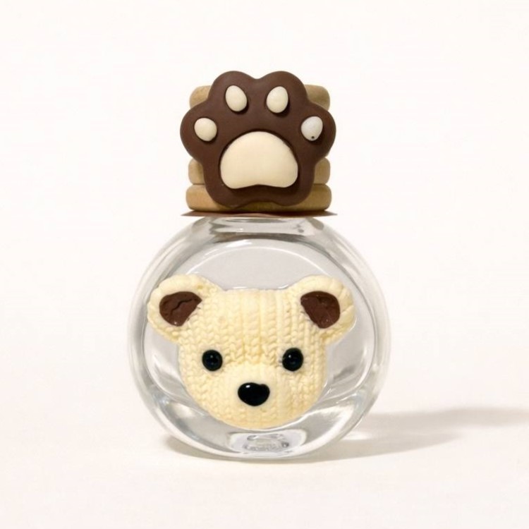 (클립형) 차량방향제 공병 푹신한 곰 발바닥, 10ml, 1개 - 상품 이미지