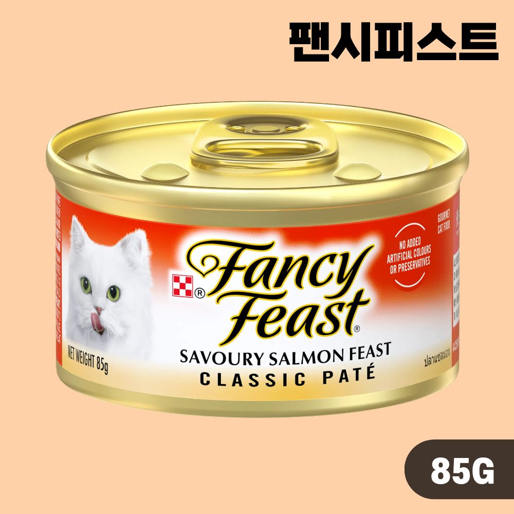 팬시피스트 주식 캔 클래식파테 고양이 습식캔 6종 랜덤 콤보, 85g, 24개 - 상세 이미지 3