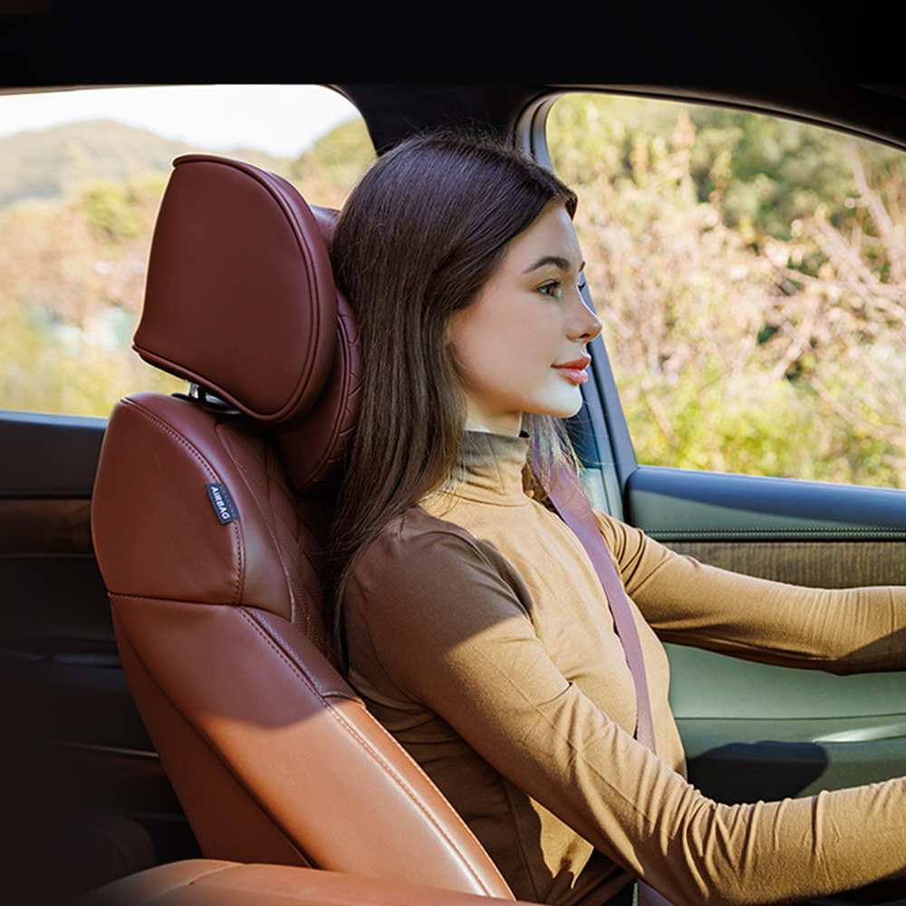 아임반 SP누빔 2세대 헤드레스트 차량용 목쿠션 자동차 목베개 헤드쿠션 1열 1P 모노블랙