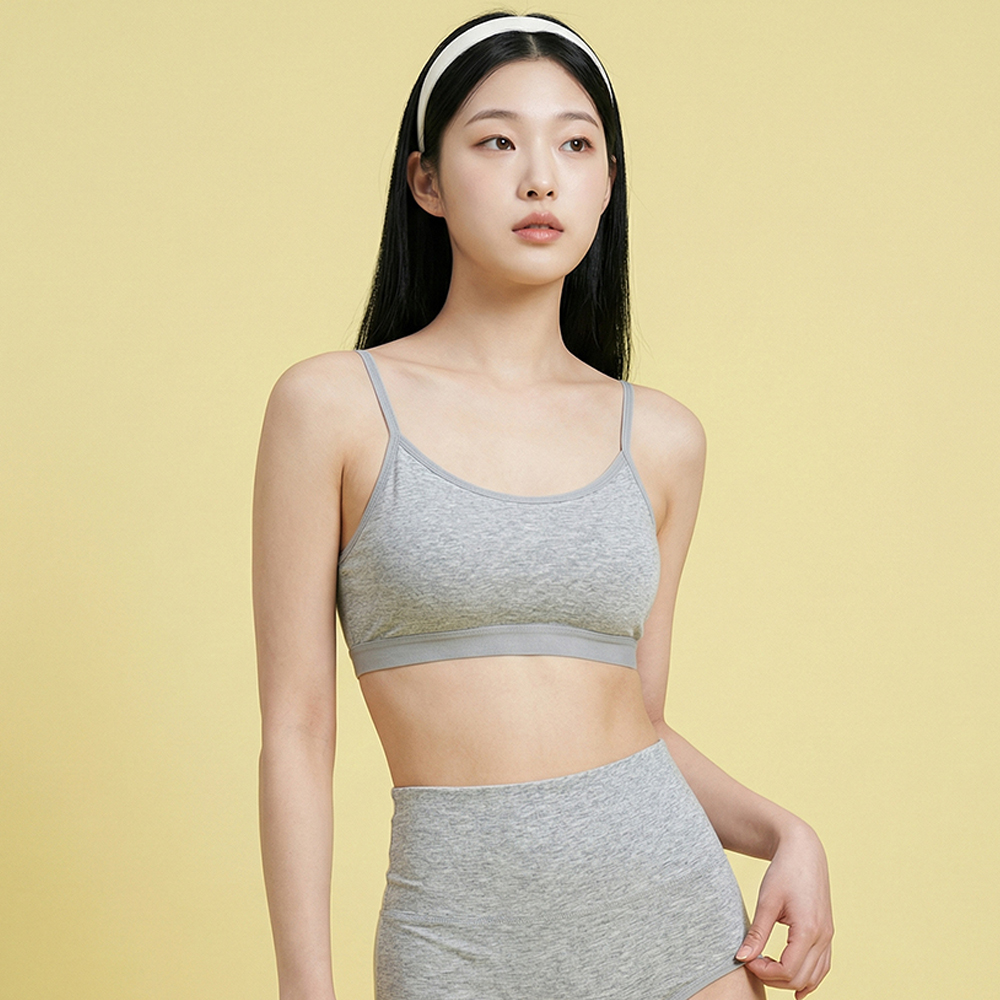 여성 순면 브라캡 나시 브라탑 노와이어 캡내장 일체형 빅사이즈 - 상세 이미지 2