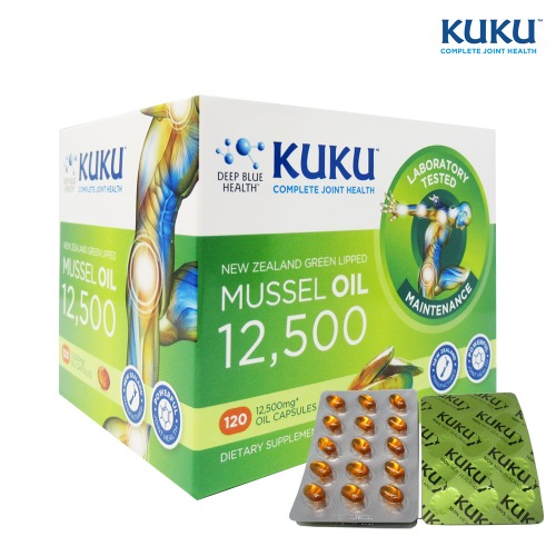 초록홍합 오일 뉴질랜드푸른홍합 KuKu 12500mg 120캡슐 고품질 실속형 쿠쿠 - 상세 이미지 2