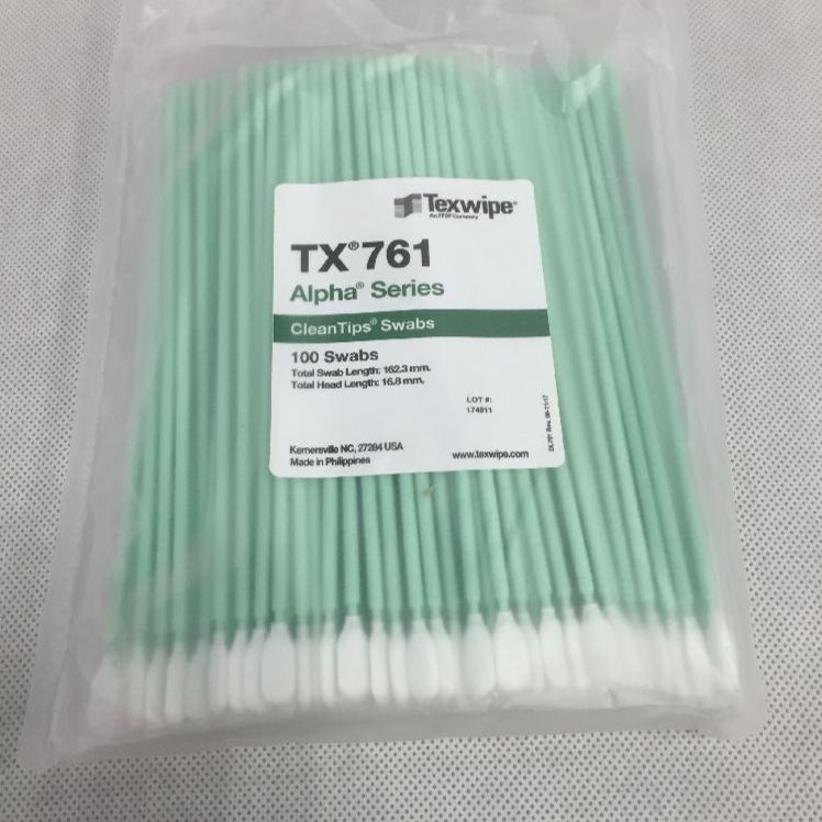 Texwipe 면봉 정밀한 TX761 청소 클린 샘플링 얼룩 정화 TX754B 와이프 스틱 - 상품 이미지
