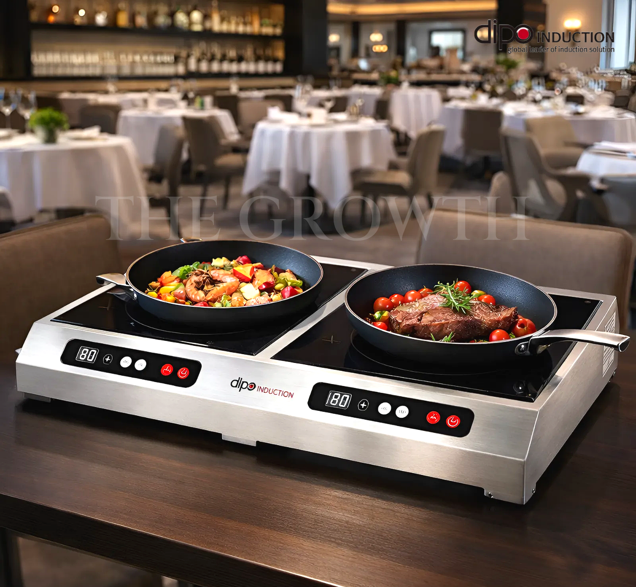 디포인덕션 2CK235 업소용 2구 이동식 고화력 이동형 영업용 식당 pc방 전기레인지