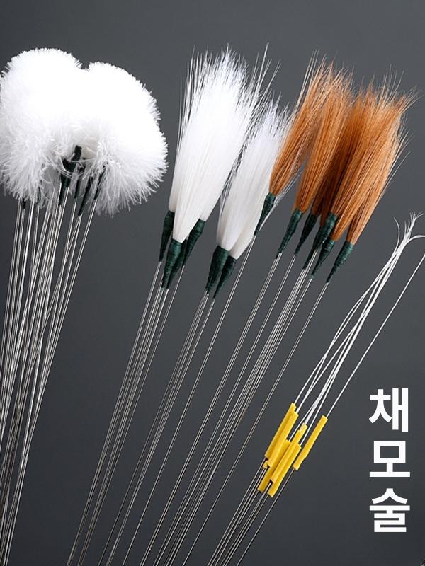 귀청소 브러시 대형 전용 솜털 귀이개 깃털 베트남 은침 대형 거위털+소형 거위털 - 상세 이미지 4