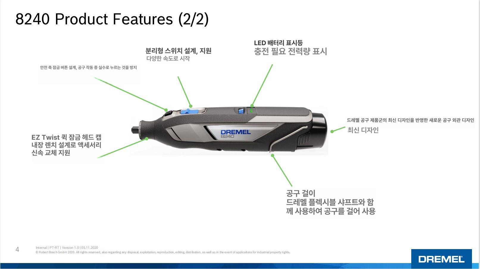 다용도 로터리툴 세트 부착물 멀티툴 유선 그라인더 고속 8240 - 상세 이미지 5