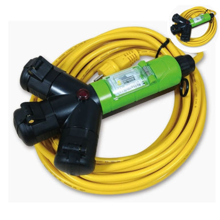 라온 3WAY 방우형 차단 전기 연장선 2.5SQ 20m 작업선