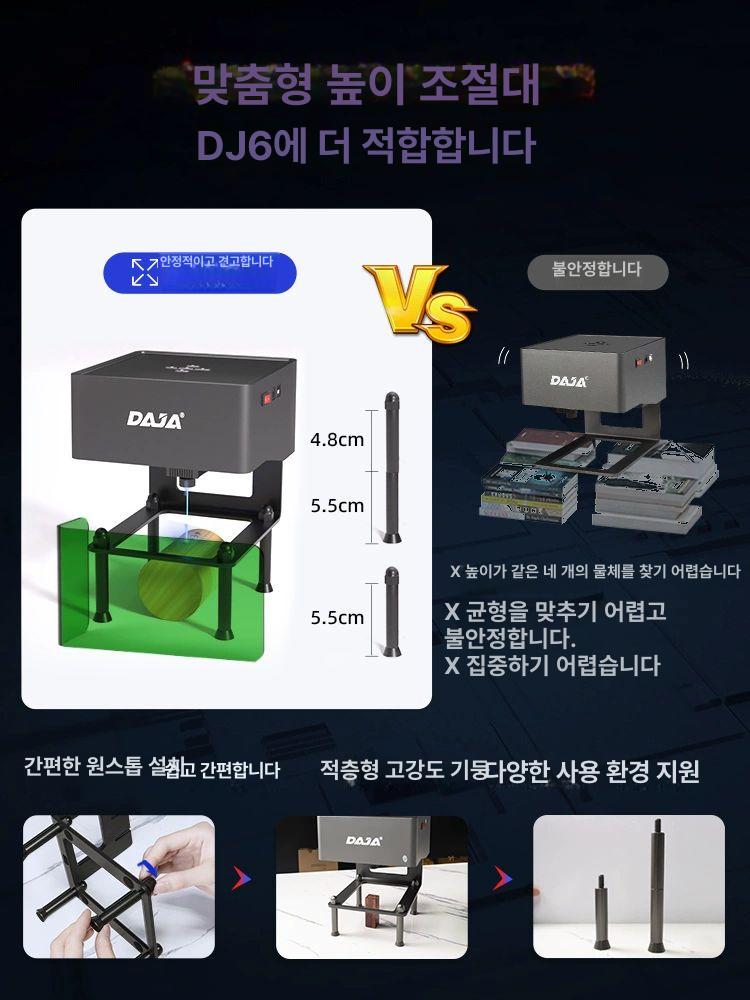 공방 소형 레이저 각인기 금속 마킹기 로고 날인 인쇄 작업용 - 상세 이미지 4