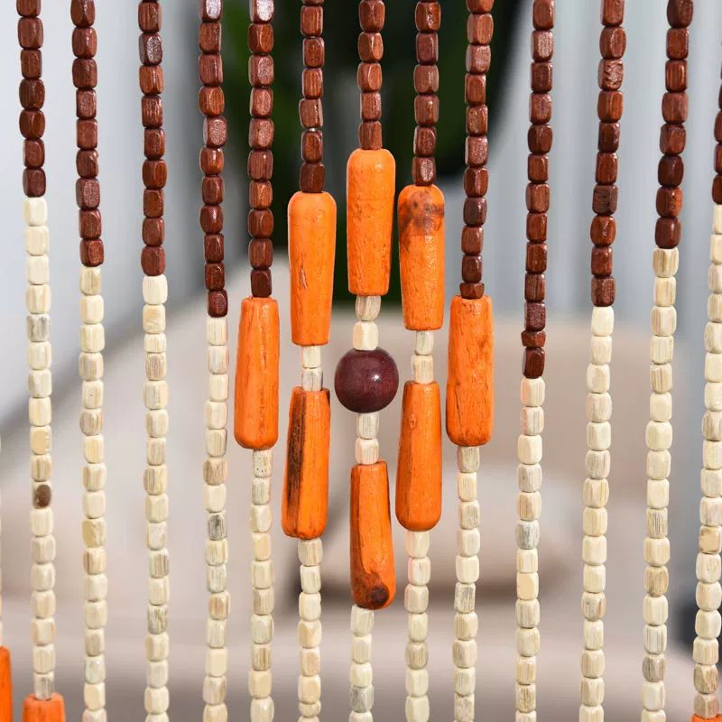 대나무 현관 가림막 거실 베란다 가리개 창발 스트라이프 부와 번영 너비 80cm/높이 180cm - 상세 이미지 3