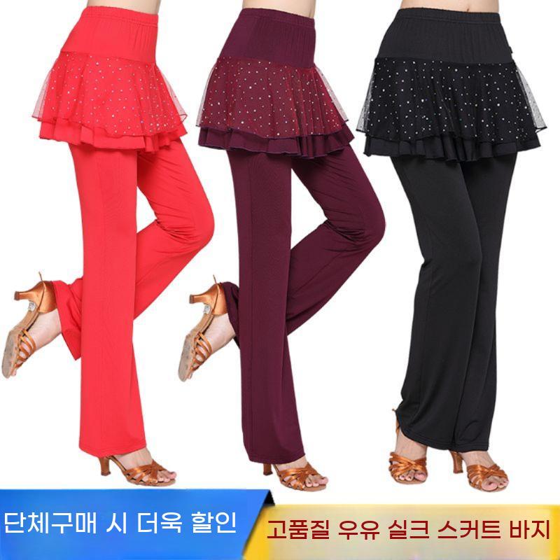 벨리댄스복 라틴 댄스 밸리 치마바지 라인댄스 스포츠 스커트 여성 - 상세 이미지 2