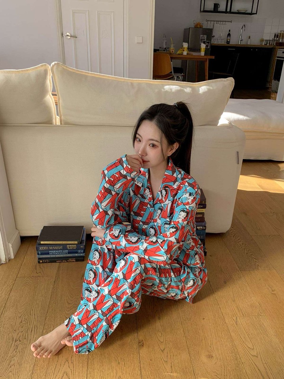 디즈니 베티붑잠옷세트 긴팔 긴바지 홈웨어 스타일 파자마 잠옷 가을 겨울 이미지 7