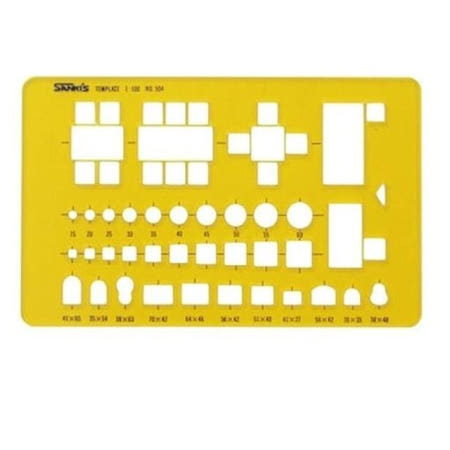알리바니 템플레이트 가구 설비 NO.504 사무실내정규 템플릿 모양자 자