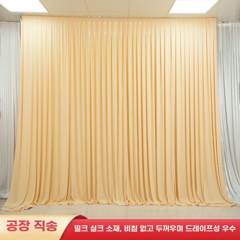 웨딩 무대 장식 파스텔 커튼 백드롭 천 장식용 - 상세 이미지 5