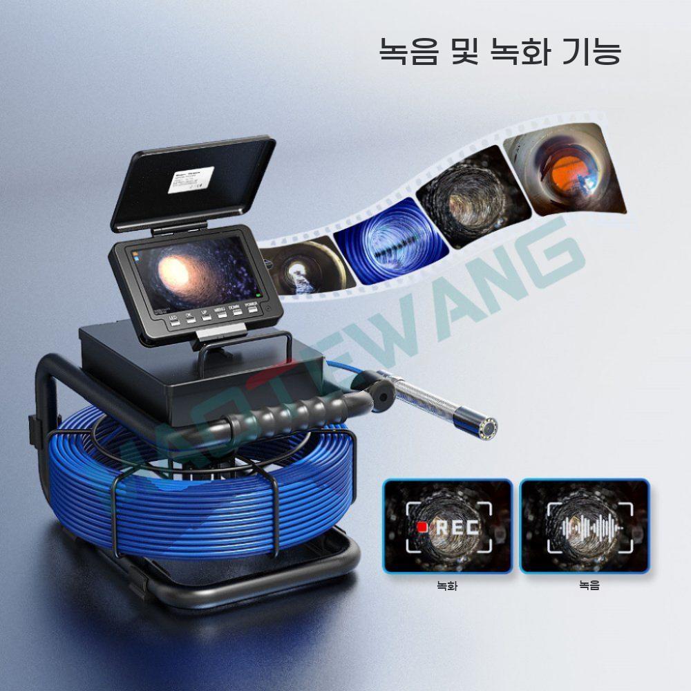 산업용 하수구 카메라 내시경 하수도 셀프레벨링 배관 탐지기 하수관 관로 검사카메라 손드 - 상세 이미지 3
