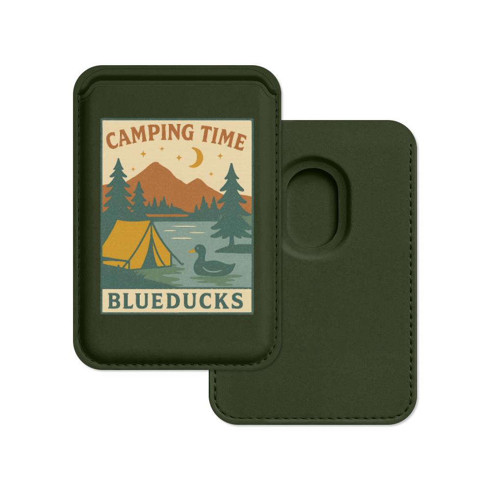 맥세이프 가죽 카드지갑 _ BLUEDUCKS _ Camping Time 이미지 6