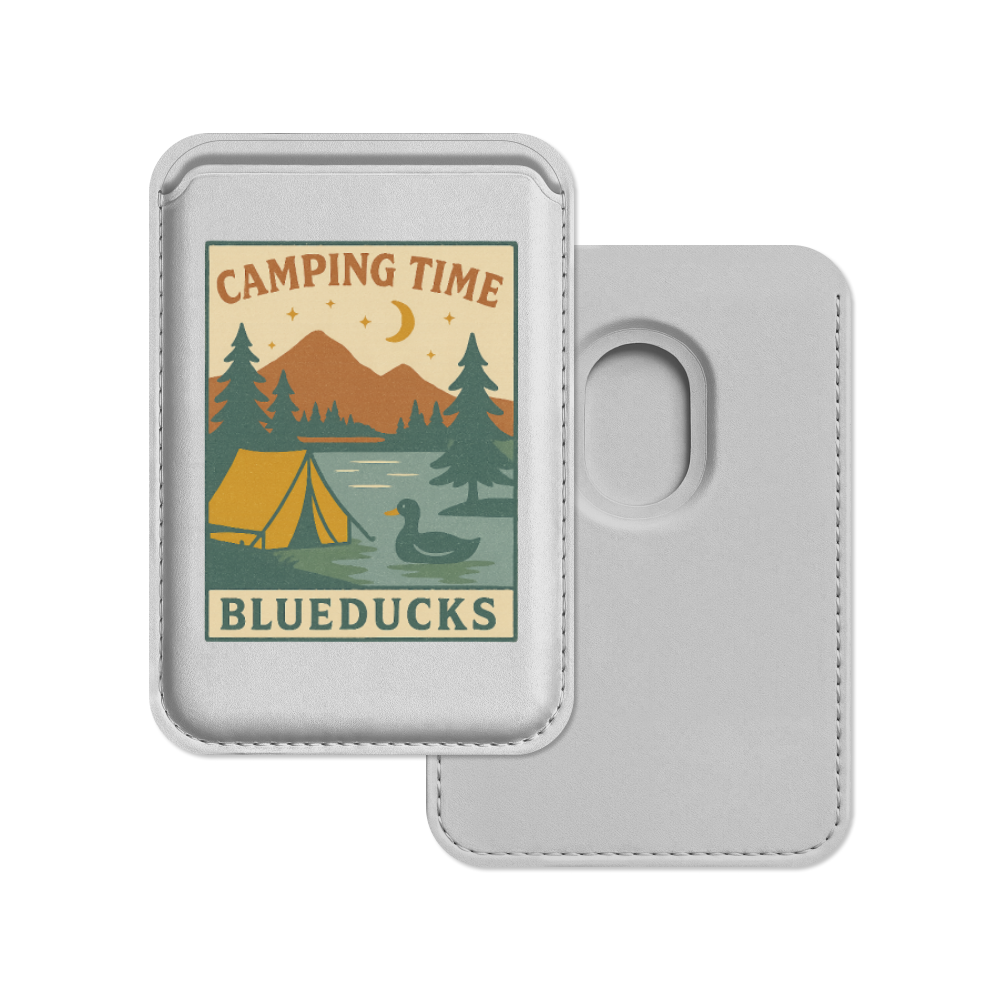맥세이프 가죽 카드지갑 _ BLUEDUCKS _ Camping Time - 상세 이미지 5