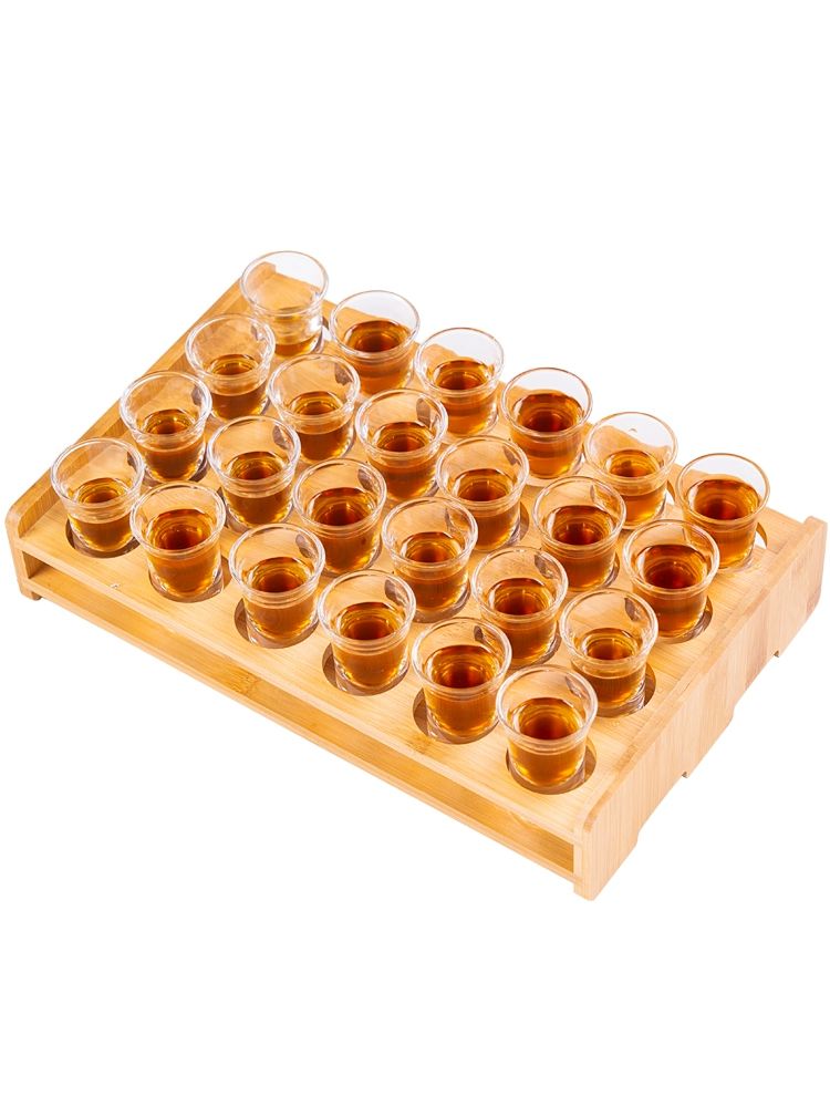 위스키 진열장 와인 주류 캐비닛 샷잔 거치대 양주 엔틱 15ml 24개 + 24홀 아크릴 - 상세 이미지 3