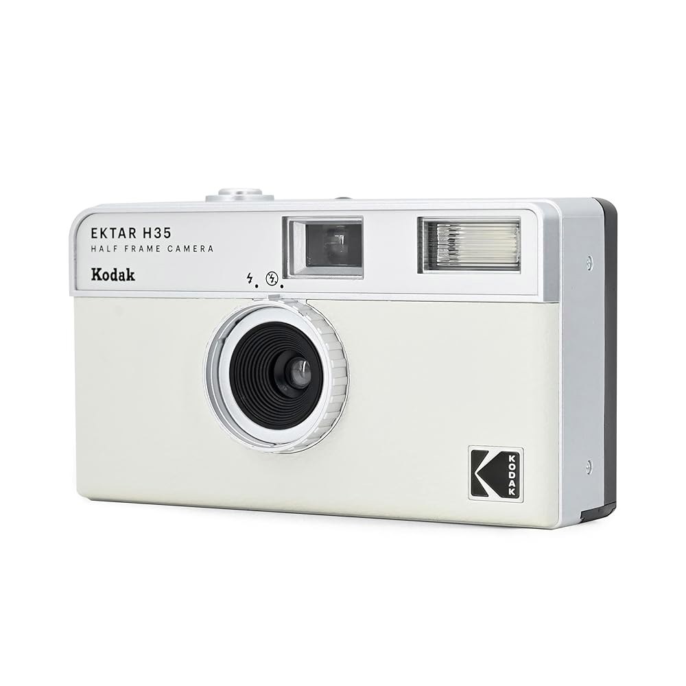 코닥 EKTAR H35 하프 프레임 필름 카메라(오프화이트, 싱글) Black Single - 상세 이미지 3