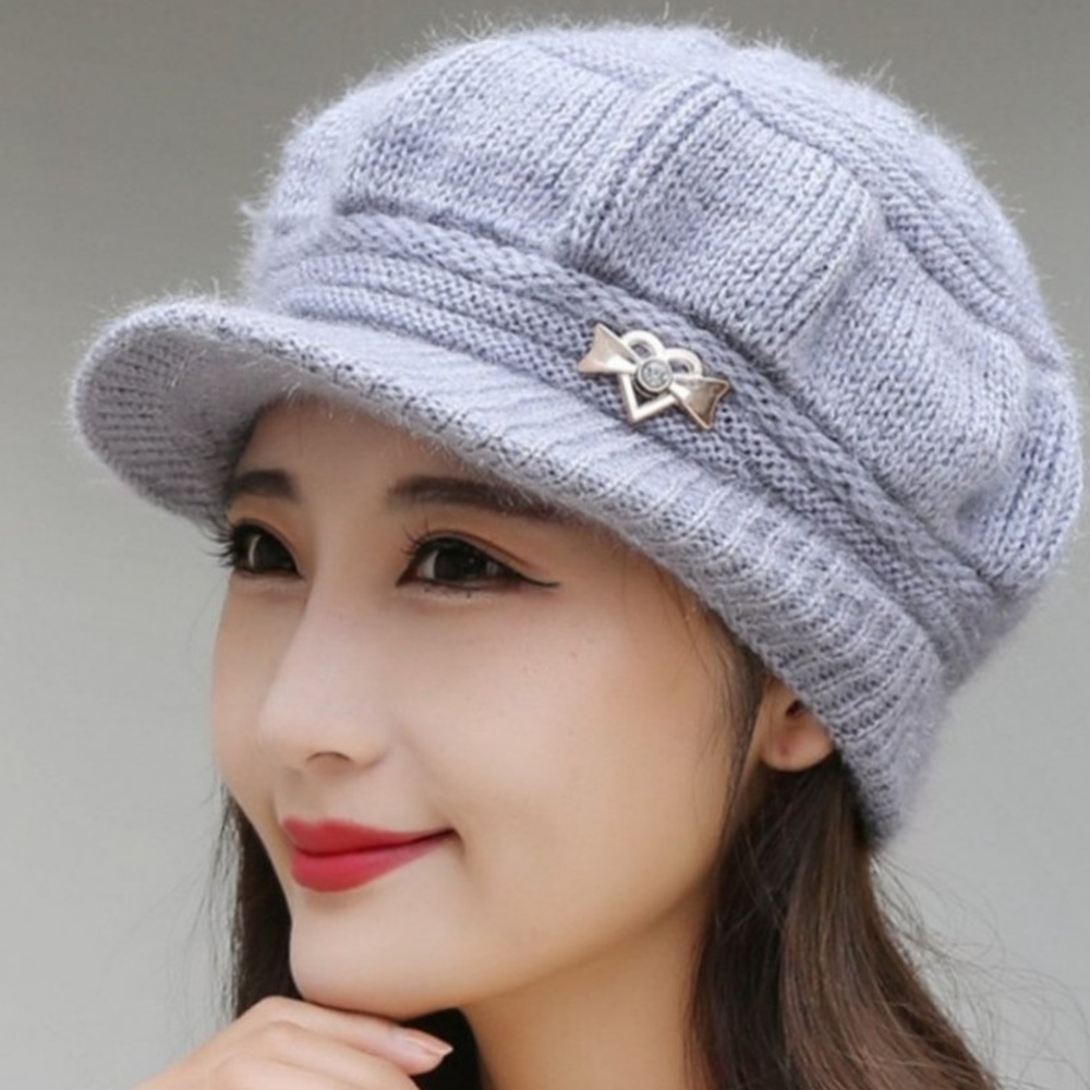 중년 여성 겨울 앙고라 털안감 사파리모자 방한 박대표마켓 - 상세 이미지 5