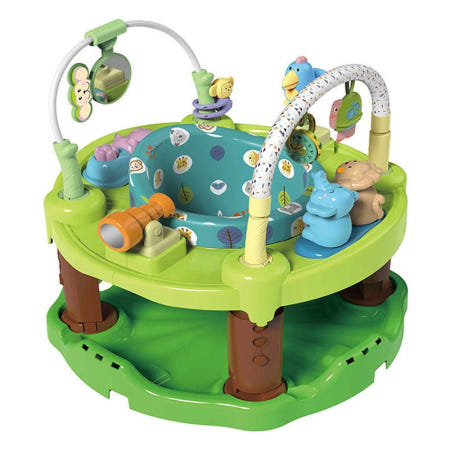 알리바니 쏘서 3in1 액티비티 정글 멀티 그린 유아흔들의자 아이쏘서