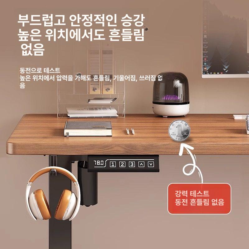 모션데스크 게이밍 조립식 게임방 커플석 데스크 듀얼 컴퓨터 피씨방 단일 로열 월넛 18mm 블랙 현관및설치포함 100x60x75cm - 상세 이미지 5