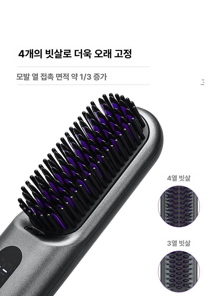 매직 뿌리볼륨 봉고데기 스트레이트 연출 S컬 물결 C컬 슬620 아이언그레이 목마사지기포함 - 상세 이미지 3