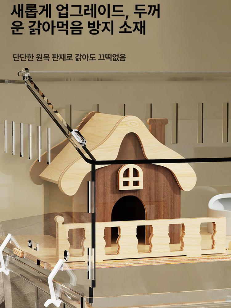 케이지 흰족제비용 DIY 튜브 원형봉다리 터널 은신처 드림 빌라 9개 세트 완전 투명 - 상세 이미지 3