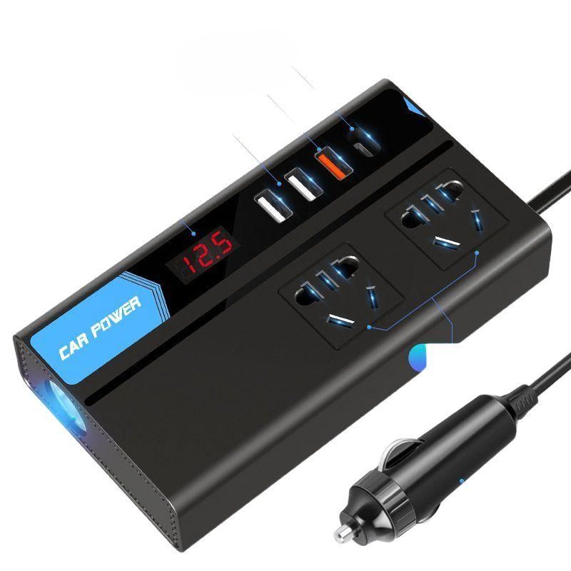 시거잭 자동차 멀티 충전기 usb 전원 소켓 차량 인버터 - 상품 이미지