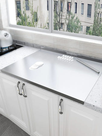 [해외]양면 스텐 도마 304 SUS 향균 베이킹 반죽판 가정용 업소용 깊이 40 x 70x2.0 두께